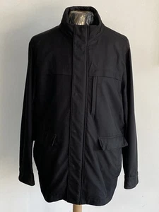 Uniqlo Parka Bloctech Jacket Water Repellent Hooded Pockets Mens Large Black - Picture 1 of 19