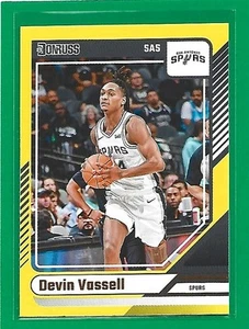 2024-25 Donruss Basketball Yellow Flood Devin Vassell #194 San Antonio Spurs - Bild 1 von 2