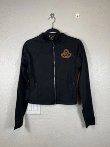 BYLT Premium Basics Metta Full Zip Women’s Black Cropped Track Jacket Medium - Picture 1 of 9