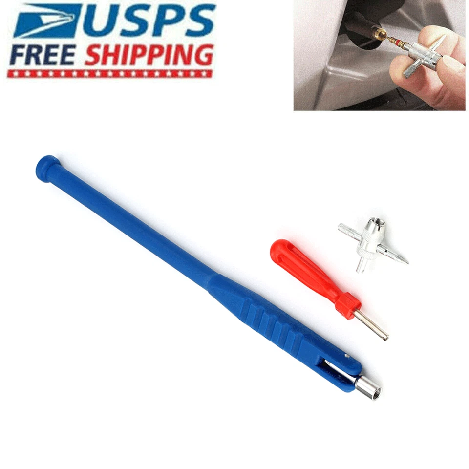 Valve Stem Puller installation HD Chrome Tool Car Tire Changer Plug Core Remover - Image 1 of 4