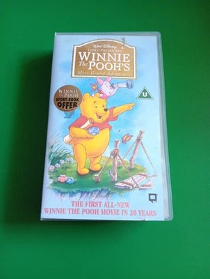 Winnie The Pooh's Most Grand Adventure VHS Walt Disney Movie Video TESTED - Image 1 of 3