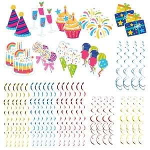 Multipurpose Birthday Adornment Set Swirls Honeycomb Accessory for Party - Picture 1 of 8