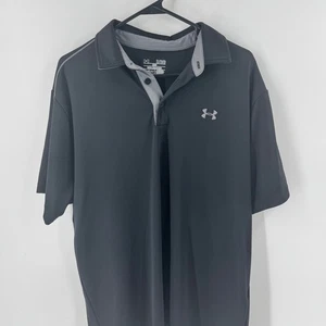 Under Armour Herren Poloshirt schwarz Heatgear Loose Fit XL TG EG Golf Freizeit - Bild 1 von 7