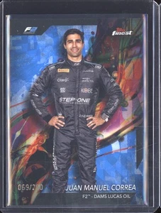 Juan Manuel Correa 2024 Topps Finest Formula 1 34 Common Blue 069/200 - Picture 1 of 2
