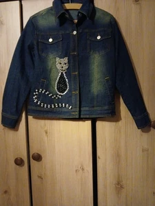 New Butler And Wilson Denim Jacket M(10-12) - Picture 1 of 20