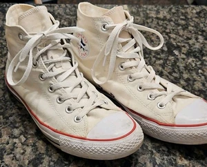 Converse Chuck Taylor All Star High Top White Canvas Sneakers Men’s 9 Women’s 11 - Bild 1 von 7