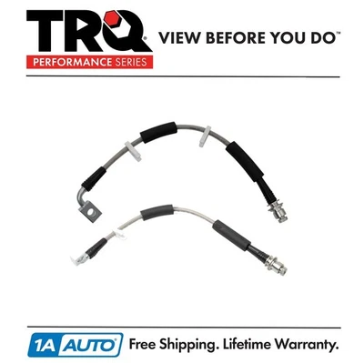 Juego de mangueras de freno delanteras TRQ Performance para Dodge Nitro 08-12 Jeep Liberty 07-11 Foto 1 de 4