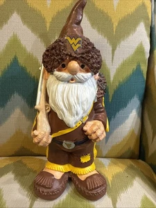 West Virginia Mountaineers 11" Inch Garden Gnome NCAA Forever Collectables - Picture 1 of 24