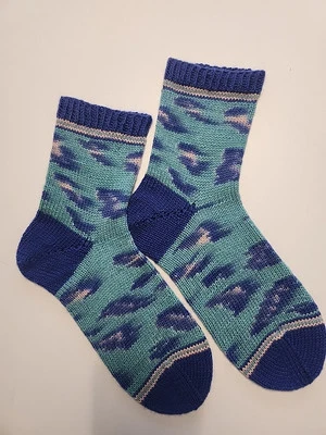 Calcetines de lana tejidos a mano talla 4-6 #74 Foto 1 de 4