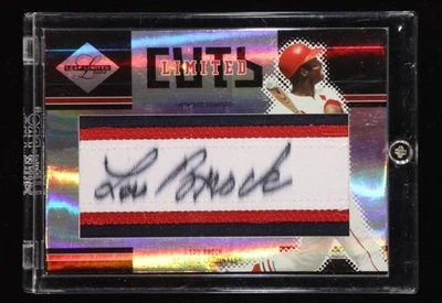 Lou Brock 2004 Leaf Limited Cuts #13 (Leaf) 17/100 - Image 1 of 2