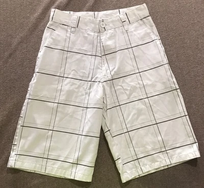 Burnside 12码白色格子短裤 — 第 1/4 张图片