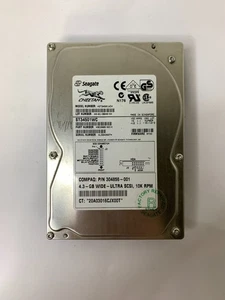 Seagate Cheetah Model ST34501WC 4.3 GB Wide Ultra SCSI Hard Drive - Picture 1 of 5
