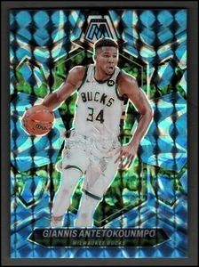 Mosaico Panini 2023-24 azul reactivo #77 Giannis Antetokounmpo - casi nuevo-como nuevo - Imagen 1 de 2