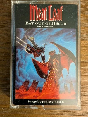 MEAT LOAF BAT OUT OF HELL II BACK INTO HELL CASSETTE TAPE ALBUM - Image 1 of 3