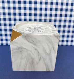 Bath & Body Works ~ 3 stoppini ~ portacandele ~ finto marmo ~ blocco ~ angolo oro - Foto 1 di 4