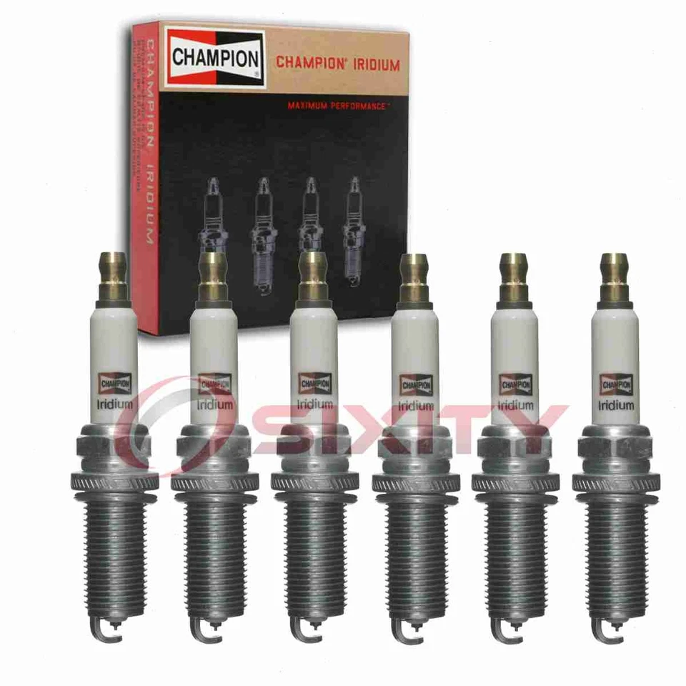 6 bujías de iridio Champion para Volvo S80 2007-2015 3,0 L 3,2 L L6 uw Foto 1 de 4