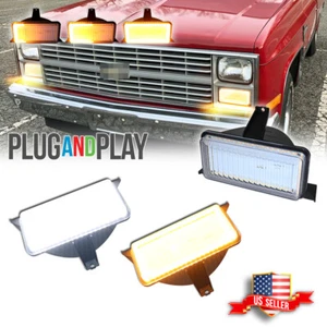 Luces de esquina intermitentes de señal LED con interruptor transparente para camioneta Chevrolet GMC - Imagen 1 de 11