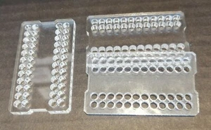24 Pin Clear 180deg Individual closed Cable Comb for 4mm Sleeved cable MacroMods - Picture 1 of 2