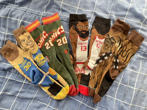 LOT of 4 Pairs Stance Socks Adult Men’s Size Large 9-12 Curry Harden Star Wars Cover