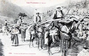 CPA 09 Types de Muletiers d'Andorre - Bild 1 von 1