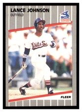 1989 Fleer #499 LANCE JOHNSON Chicago White Sox ~F5Q