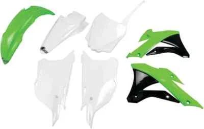 Kit de plástico de cuerpo completo UFO carenado de guardabarros panel lateral OE WGB Kawasaki KX85 14-21 Foto 1 de 4
