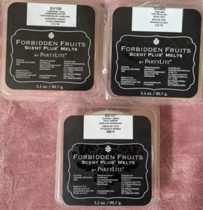 3 PARTYLITE Forbidden Fruits Duft Plus Wachs Melts drei x 9 Stück ZURÜCKGENOMMEN - Bild 1 von 3