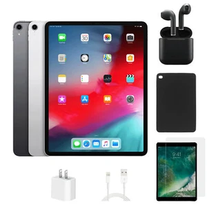 Apple iPad Pro 12.9 3rd Gen WiFi + Unlocked 64GB Space Gray Bundle (Excellent) - Picture 1 of 5