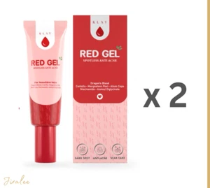 2 x Gel Rojo Klay Impecable Anti-acné Iluminar Rojo Oscuro Cicatriz Mancha Sangre de Dragón - Imagen 1 de 8