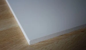 1 Hart PVC Vollmaterial Platte weiß 245x495x10mm - Bild 1 von 2