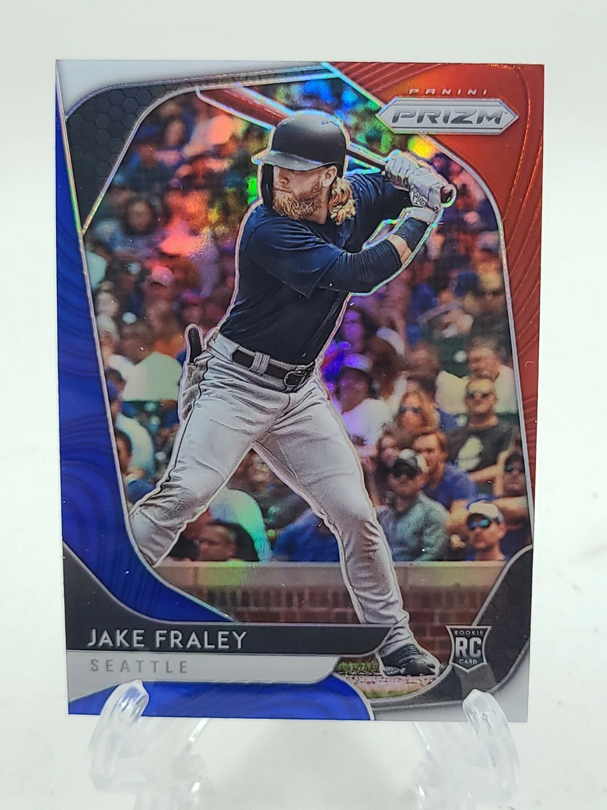 2020 Jake Fraley Rookie Rc Panini Prizm Red White Blue Refractor SP