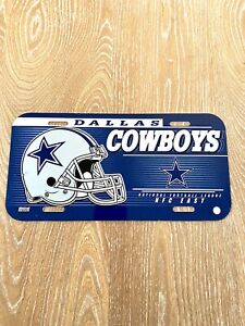 Vintage NFL Dallas Cowboys Plastic License Plate WinCraft NFC East