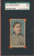 E104-2 GEORGE GIBSON 1910 NADJA CARAMEL PIRATES GRADED SGC 1 POOR TOUGH! *TPHLC