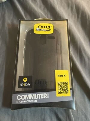 NUEVO Estuche Otterbox Motorola Moto X Negro Serie Commuter Protección Teléfono Inteligente Foto 1 de 3
