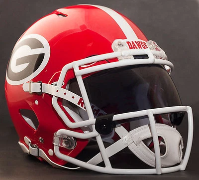 GEORGIA BULLDOGS NCAA Gameday REPLICA Football Helmet w/ OAKLEY Eye Shield - Image 1 of 4