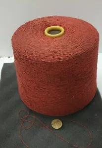 Wool yarn knitting weaving | bouclé red effect silk l lace yarn 1kg | s05 - Picture 1 of 3