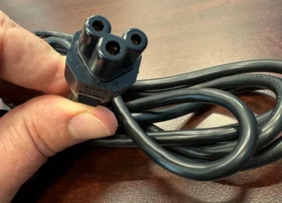 6ft Standard AC Power Cord Cable 3 Prong Plug for PC Computer Monitor & Desktop - Image 1 of 2