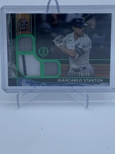 GIANCARLO STANTON #TTR-GS New York Yankees Green Tribute TRIPLE RELIC /99 - Picture 1 of 3
