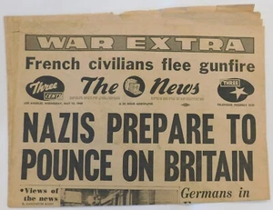 Nazis bereiten sich darauf vor, sich auf britische Zeitung 15. Mai 1940 zu stürzen - The News Los Angeles - Bild 1 von 2