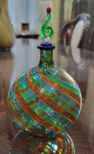 Murano Glass by Angelo Ballarin - Bottle With Filigree - Imagen 1 de 8