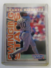 1996 Kenner Starting Lineup Card Dante Bichette Colorado Rockies~