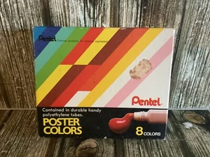 VINTAGE PACK of PENTEL POSTER COLORS - YNGP-8 MOSTLY UNUSED ART COLLECTORS - Bild 1 von 6