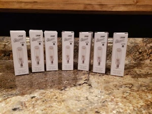 Feit Electric Vintage Original Filament 40W T8 Clear Dimmable Light Bulb 7 Pack - Picture 1 of 3
