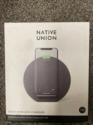 Native Union Dock Wireless Charger 7.5w - Slate/grey - Image 1 of 3