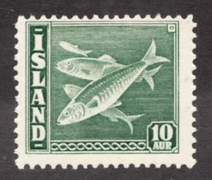 1940 Iceland Island Sc# 221 - 10 Aur, Marine Life, Herring Fish. MNH Cv$115 - Picture 1 of 1