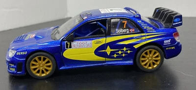 Subaru Impreza WRC 2007 escala 1:36 modelo diecast azul de Kinsmart Pull Back Go Foto 1 de 4