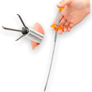 Rohrreinigungsspirale Kralle Zange Spirale Abfluß Rohrreiniger 85 cm lang - Picture 1 of 1