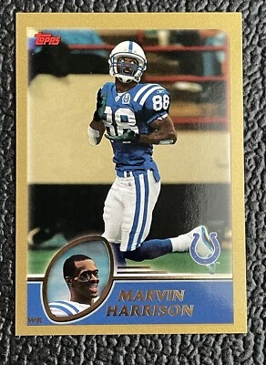 🔥MARVIN HARRISON 2003 TOPPS GOLD #'D /499!🔥COLTS HOF! - Image 1 of 2