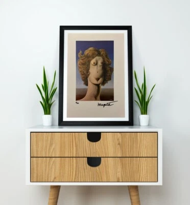 René Magritte, Litografía Original Firmada a Mano con Certificado de Autenticidad y Valoración de $3,500 Foto 1 de 4