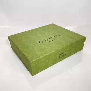 GUCCI BEAUTY Flora Authentic Empty Gift Storage Box 10.5”x9”x2.5” Green - Picture 1 of 9